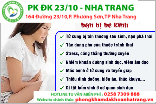 Nguyên nhân khiến nữ giới bị bế kinh vô kinh