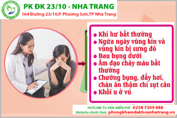 Các triệu chứng bệnh phụ khoa biểu hiện ra ngoài phải lưu ý