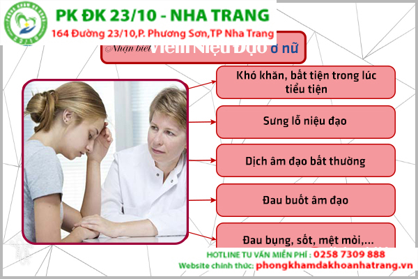 Triệu chứng, dấu hiệu viêm niệu đạo biểu hiện ở nữ giới