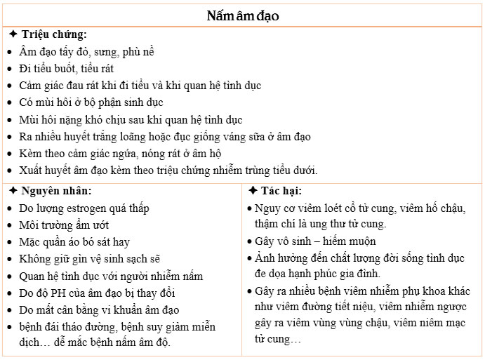 Nấm âm đạo là gì?